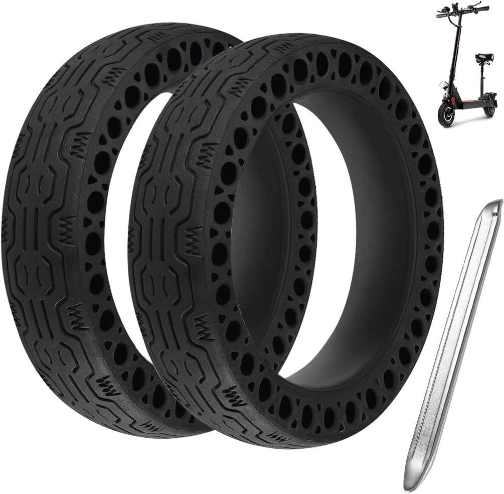 RUNACC Flat Free Tire Replacement Wheel for Xiaomi M365 Electric Scooter Solid Tire with 1 Tire Lever