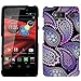 Motorola Droid Razr Maxx HD Pink Purple Paisley on Black Phone Case