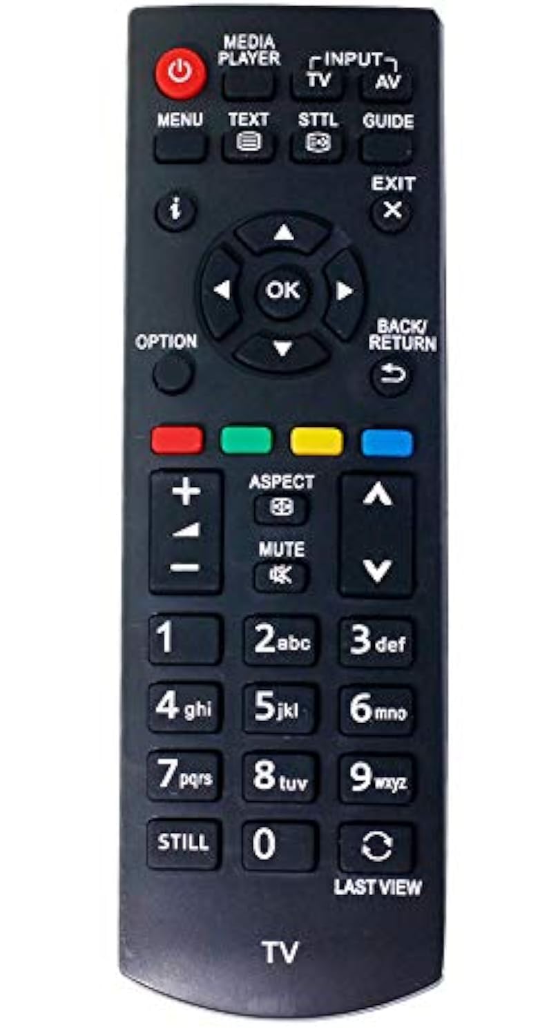 ALLIMITY N2QAYB000816 Remote Control Replaced for Panasonic Viera TV TX-50AW404 TX-L19XM6B TX-L24XM6E TX-39A400E TX-50A400B TX-L32B6E TX-39A400B TX-L32B6ES TX-L19XM6E TX-L24XM6B