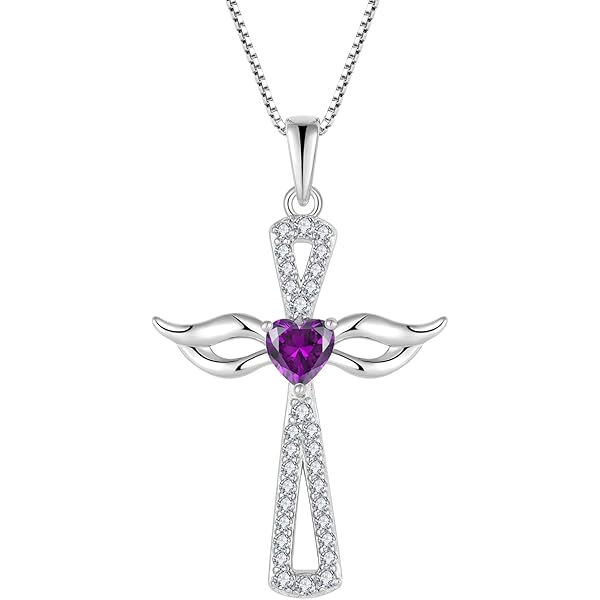 Amazon.com: YL Cross Necklace 925 Sterling Silver Angel