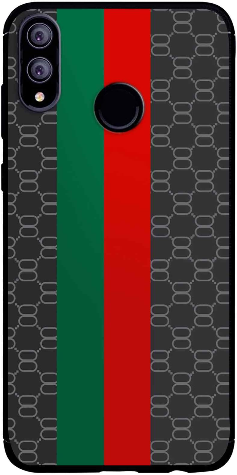 CaseRepublic Printed Back Cover Case Compatible for Huawei Honor 8X / Huawei Honor 8X Cases & Covers (Carbon Fiber Rugged Armor Black Color)