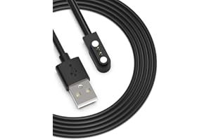 Havsisor 5W 1.9ft USB Smart Watch 2 Pin 2.84 mm Charger USB-Magnetic for VeryFit Smartwatch,with ID205L, IDW19, ID208(BT), ID