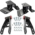 GDYDI 4'' Drop Shackles and Hangers Kit for 1988-1998 Chevy GMC C1500 2WD Lowering Set