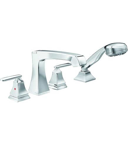 Delta Faucet Classic 2-Handle Widespread Roman Tub Faucet - Brushed Delta Faucet Classic 2-Handle Widespread Roman Tub Faucet - Brushed