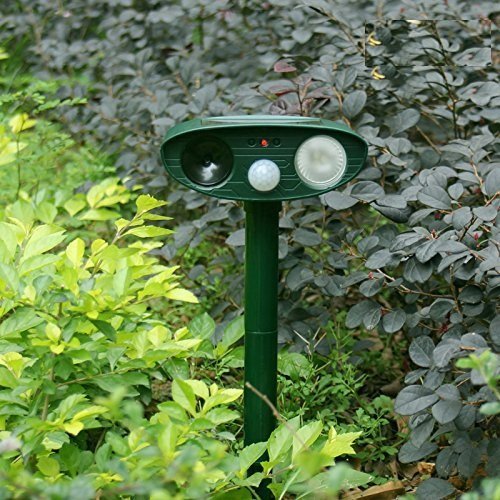 Solar Ultrasonic Repellent Repellent Cats Ultrasound Solar with PIR Sensor Repossion Animals Outdoors Cat Dog Birds Mice Rats Pigeon Fox for garden or farm