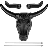 ERfover Roping Dummy Calf Head Steer Practice Kit Two Pair of Detachable Horn