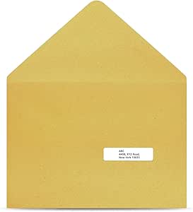 Amazon.com : AmazonBasics Return Address Labels for Laser Printers, 2/3