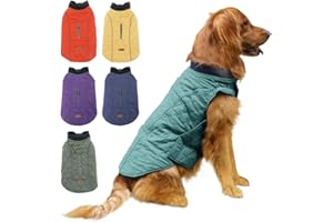 EMUST Dog Vests for Winter, Dog Coat for Cold Weather Warm Dog Jackets for Small Medium Large Dogs, Pet Dogs Apparel for Cold Weather, 7 Sizes 13 Colors (XXX-Large(Pack of 1), Turquoise)