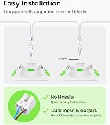 ALUSSO 7W Square LED Downlights 3CCT Dimmable IP44 White 12 Pack view 5