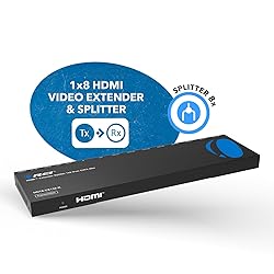 OREI HDMI Extender Splitter 1 in 8 Out Over CAT6/7