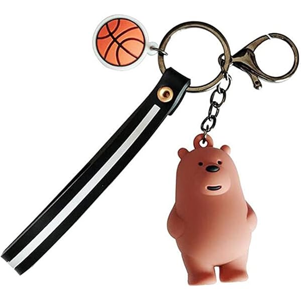 ʕ•ᴥ•ʔ SPEEDYUNI Cute Bear Keychain, ICE BEAR/GRIZZLY/PANDA Cute