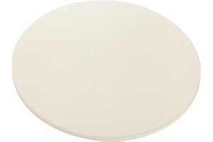 FLYZZA 12" Round Pizza Stone, Heavy Duty Cordierite Pizza Pan for Grilling & Pizza Oven, High Temperature Resistant Baking Stone for Pizza, Bread, Meat