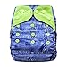 12-Pack Pocket Cloth Diapers +24 Inserts Bundle Set, Charcoal Bamboo, One Size 10-35Lb (Unisex-2)