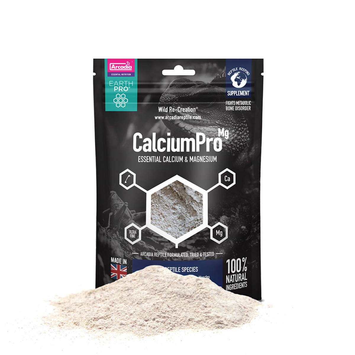 ButterFox Arcadia - EarthPro-CalciumPro-Mg - 450g - Easy To Use - Contains Bio-Available Magnesium - Benefits Bone, Neurological & Muscular Health - Maximise Calcium Assimilation
