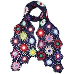 ZORJAR Scarfs for Women Winter Fashion Scarves Knitted shawls and wraps Colorful Flower ZORJAR Scarfs for Women Winter Fashion Scarves Knitted shawls and wraps Colorful Flower