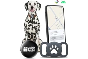 Dog Tracker Tag (Android Only) GPS Pet Tracking Smart Tag for Dog Collars, Android Airtag, Animal Finder, Compatible with Goo