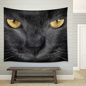 Grey Cat - Fabric Wall Tapestry Home Decor - 51x60 inches
