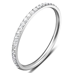 ZOOROO 2-Pack 14K Gold Plated Stacking Rings for