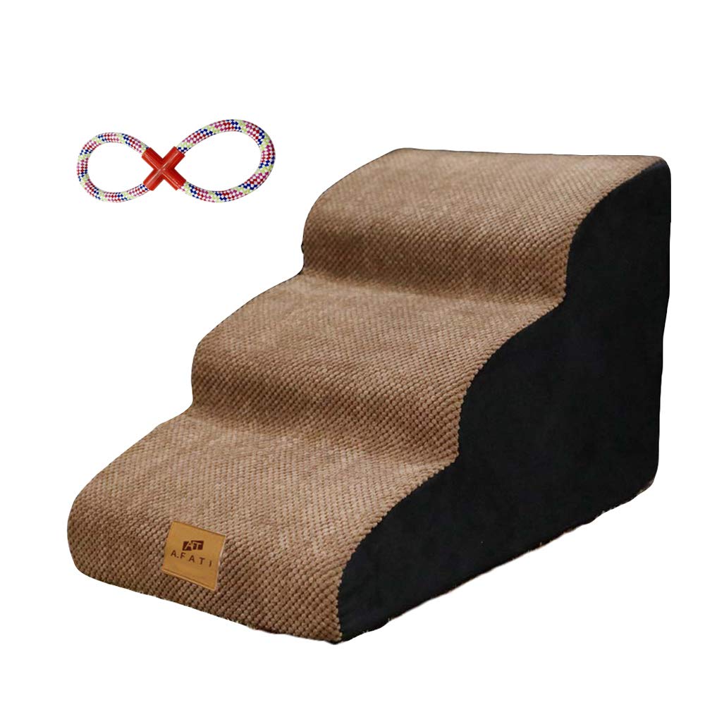 Buy A.I 3 Tiers Foam Dog Ramps/Steps, Dog Stairs Ladder Pet Ramp Stairs