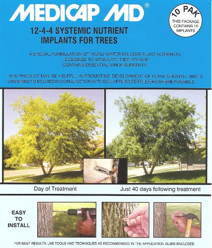 Medicap 10-Pack MD Systemic 12-4-4 Tree Food Implants, 3/8-Inch Medicap 10-Pack MD Systemic 12-4-4 Tree Food Implants, 3/8-Inch