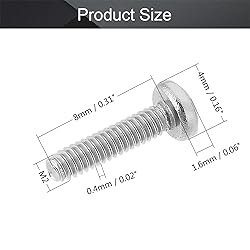 MroMax M2 x 8mm Machine Screws Pan Phillips Cross