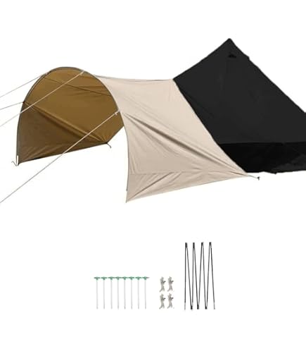 Amazon.com : DANCHEL OUTDOOR Short Guy Poles for Canvas Bell Tent