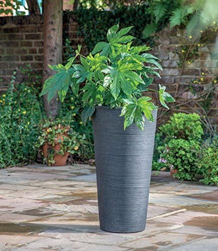 Stewart Varese Tall Planter, Granite Effect, 40 cm - Image 4