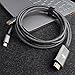 USB Type C to HDMI, KINGONE 4K@30HZ USB C to HDMI Cable (Thunderbolt 3 Compatible) for 2017/2016 MacBook Pro, iMac, Galaxy S9, Note 8, S8, ChromeBook Pixel with High-Speed Charge (6ft Braided)
