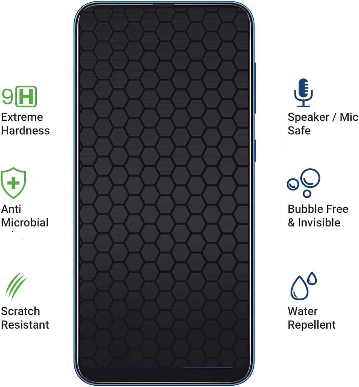 Liquid Wipe On Mobile Phone Screen Protector - 9H Scratch Resistant, Invisible Defense Extreme Oleophobic Coating for all Apple & Android Mobile ...