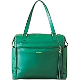 Kaela Marie Large Diaper Bag Backpack, Vegan Leather Diaper Travel Tote Bag with Changing Pad and Stroller Straps