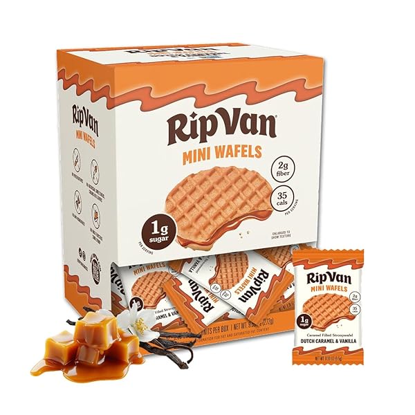RIP VAN WAFELS DUTCH CARAMEL MINI STROOPWAFELS –...
