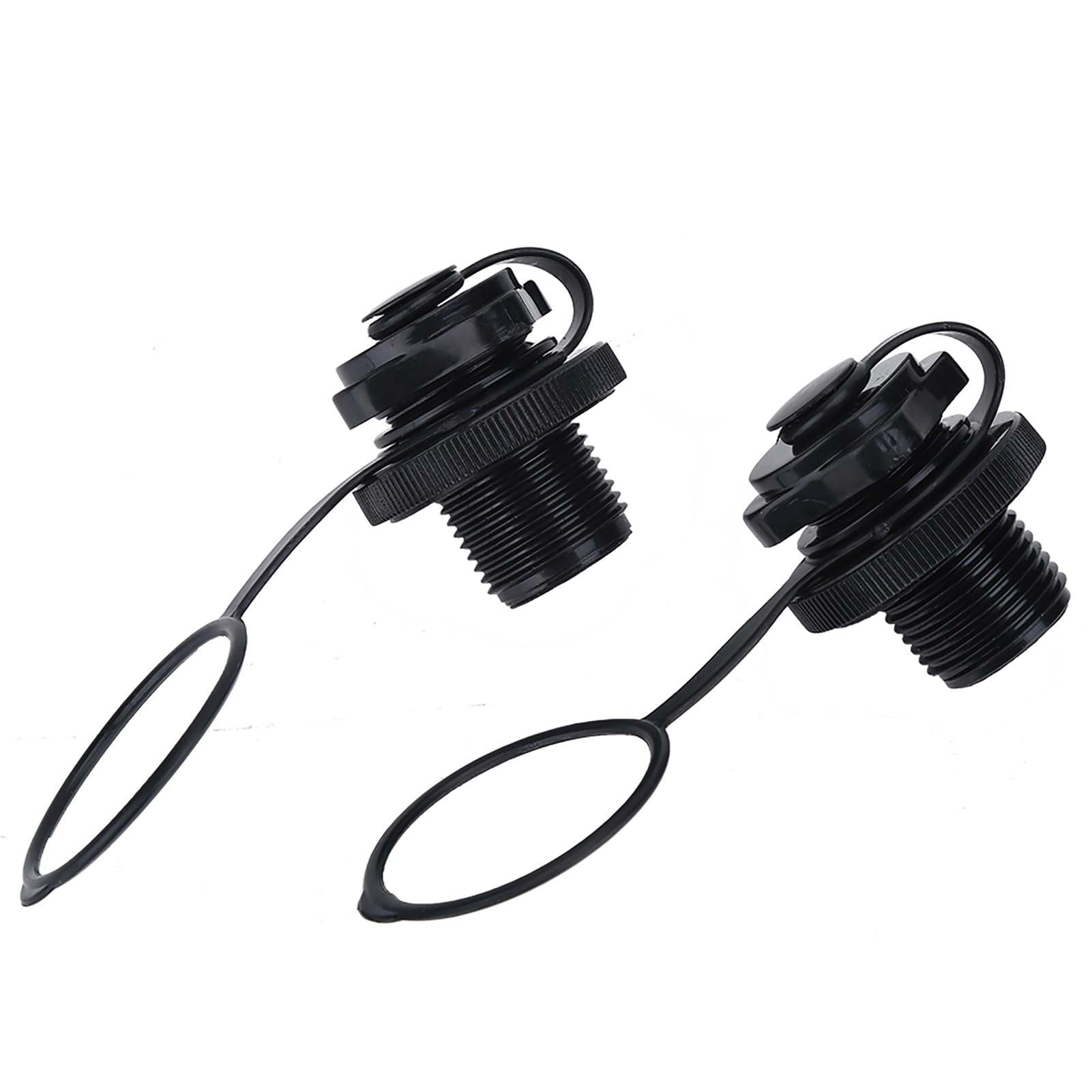 Inflatable Boat Air Valve, 2Pcs Inflatable Boat Valve Air Plugs Rubber Boat Air Valve Boat Spiral Air Plugs Replacement for Inflatable Kayak Rubber Raft