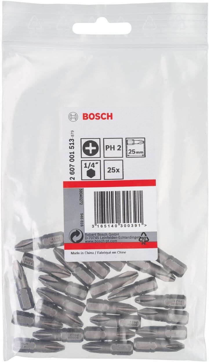 Bosch 2607001513 25 mm Extra Hard Screwdriver Bit, Blue, 25mm - Image 3