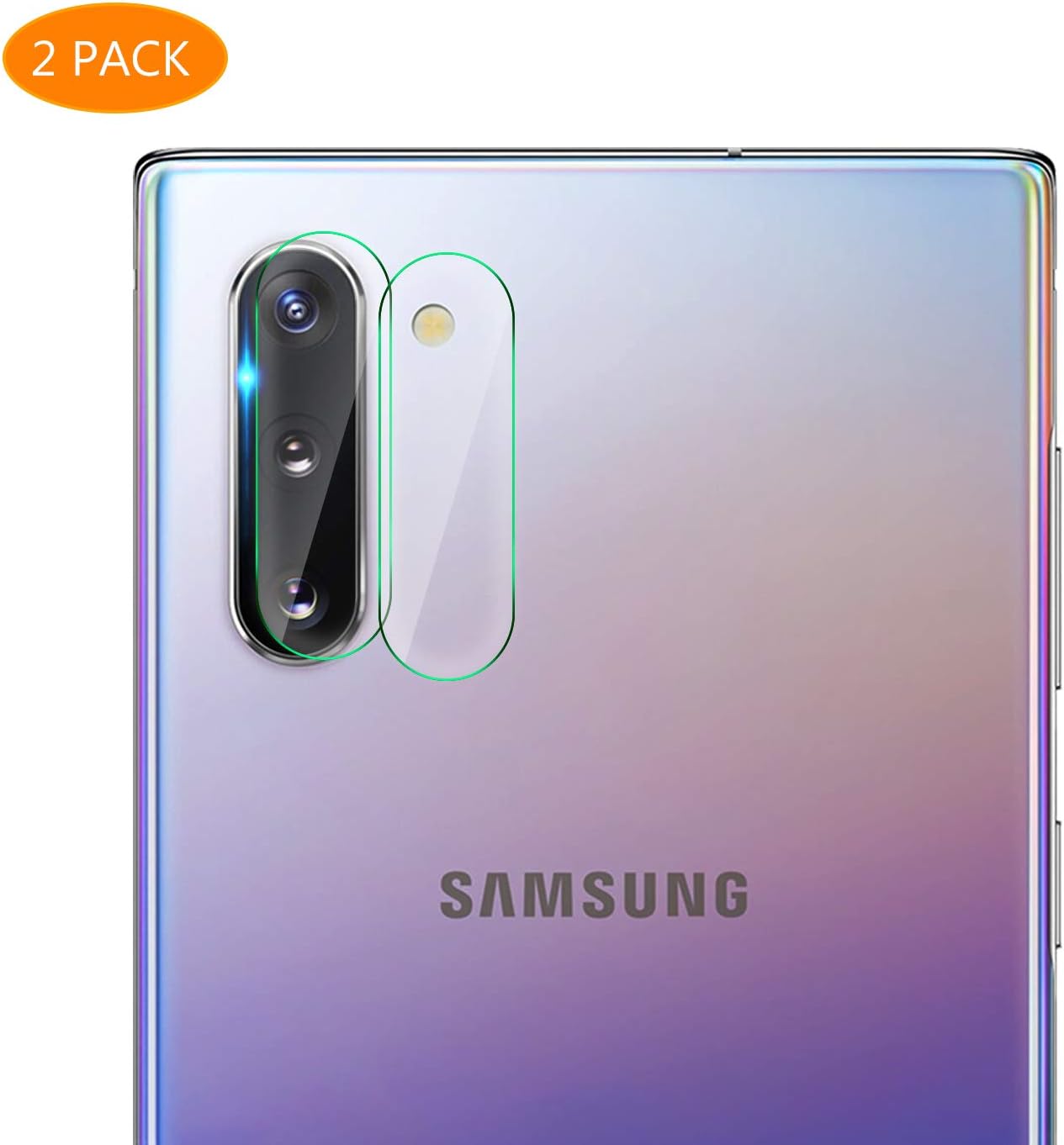 YockTec Camera Lens Protector for Samsung Galaxy Note 10 /Note 10 + /Note 10 Plus, [Anti-Scratch][Crystal Clear] Flexible Tempered Glass Lens Film for Samsung Galaxy Note 10/10 +/10 Plus [2 Pack]