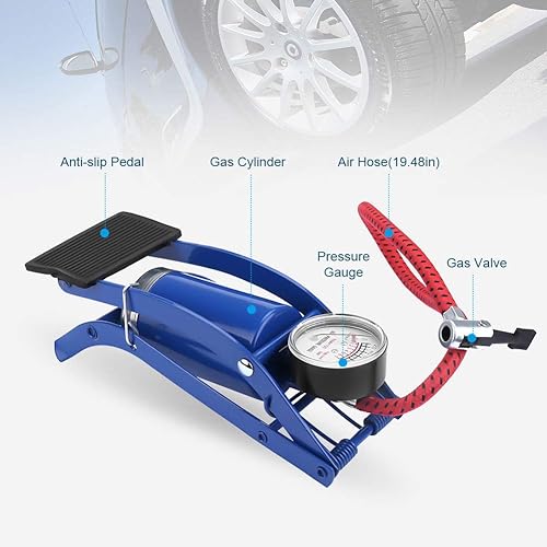 Foot Pump For Bike Compressor Pump Airpump For Car Multipurpose