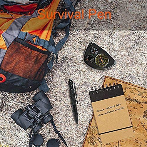 XUANLAN Tactical Pen with 3 Ink Refill, Self Defense Pen with Emergency Glass Breaker Ballpoint, Aircraft Aluminum w/Tungsten Steel Tip EDC Emergency Kit, Multi-Functional Survival Gear - Thumbnail 5