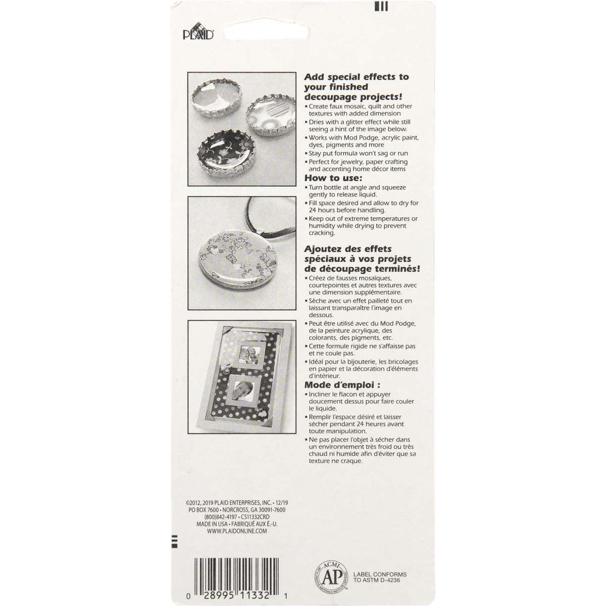 Mod Podge CS11332 Glitter Dimensional Magic, 2 oz, Iridescent
