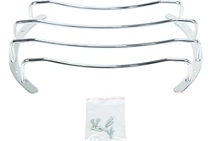 Bbox S-10G 10" Universal Chrome Subwoofer Grill, Pair