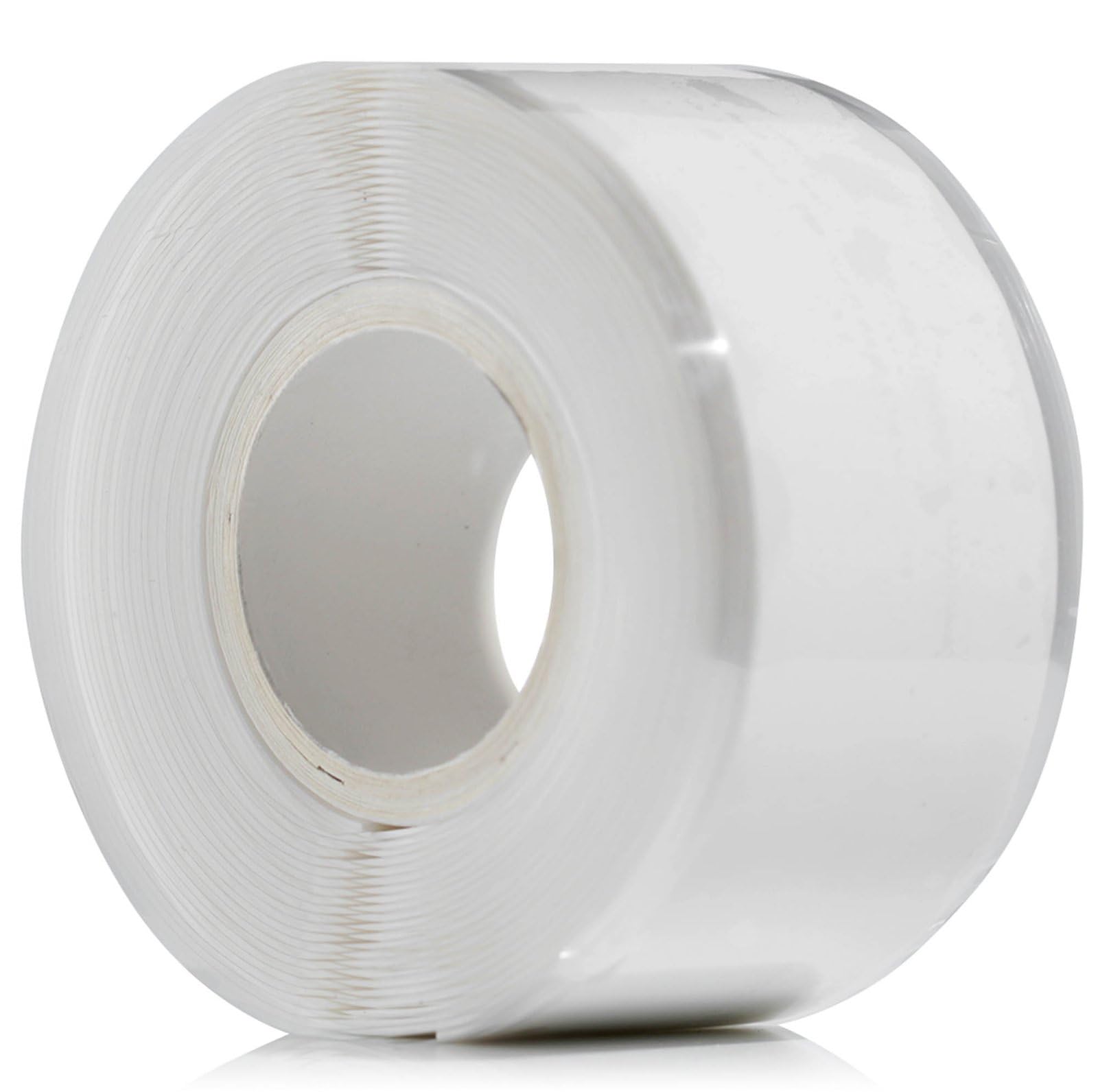 YoiYee White Self-Amalgamating Tape - Waterproof Self-fusing Silicone Rubber for Plumbing, Leak Stop, Pipe Sealing, Hose Repair, and Electrical Insulation - 3m x 25mm