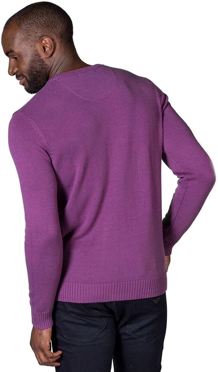 mens 100 cotton crew neck sweaters
