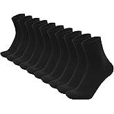 Sakusock Mens Above Ankle Thin Cotton Quarter Crew Socks Classic Lightweight Moisture Wicking Work Socks 5 Pairs