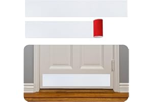 Rubber Bond Kick Plates (2 Pack) 6" x 33" - Effortless Peel & Stick - Prevents Dents & Scratches - Self-Adhesive & Universal 