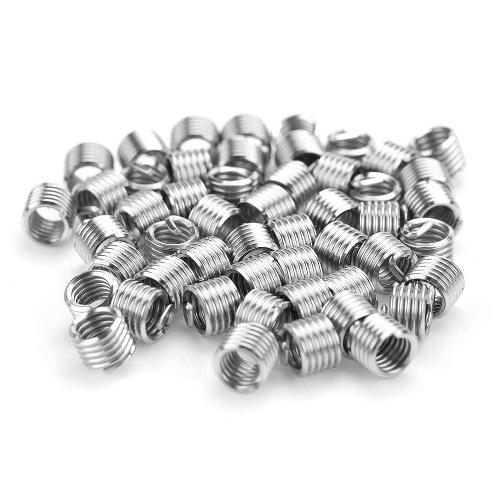 Thread Repair Insert, 50Pcs Stainless Steel Thread Insert Set Installment Tool Kit 1/4-20UNC1.5D Hex Socket Coiled Wire Insert: Industrial & Scientific