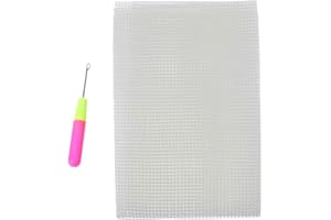 Neefoir Blank Rug Hooking Mesh Canvas Latch Hook Rug Making Carpet Tapestry DIY Kit Tool for Embroidery Crafts Decoration (39X59 inch)