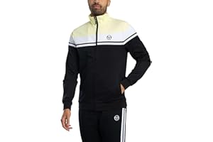 Sergio Tacchini Men's Damarindo Track Jacket, Wax Yellow/White/Black