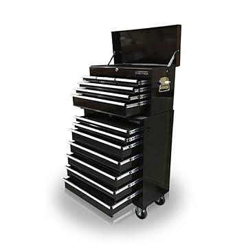 Us Pro Tools Black Affordable Steel Chest Tool Box Roller Cabinet