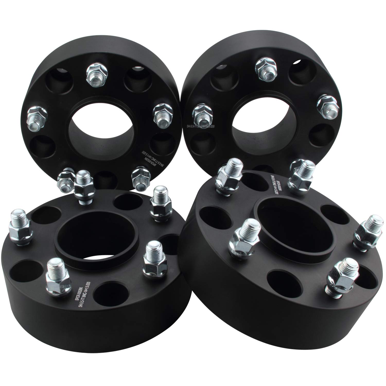 DCVAMOUS 4PC Hubcentric 5x4.5 5x114.3 Wheel Spacers 2 Inch 12x1.5 Studs 60.1 Hub Bore Compatible