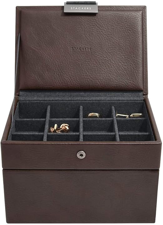 Stackers - Caja de reloj y gemelos para hombre (2 unidades): Amazon.es: Hogar