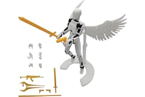Assembled T13 Action Figure with Stand, 3D Printed Dummy 13 Action Figure Assembled, Fully Articulated Robot, Easy 13 Action 
