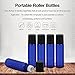 Glass Roll-on Bottles - 5ml, 12 Pack, Cobalt blue by Mavogel, Stainless Steel Roller Balls, Essential Oil Opener, Droppers, Funnels, and Labels Included